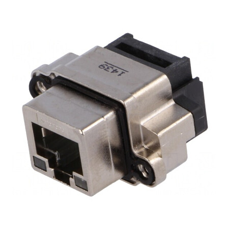 Soclu RJ45 cu LED IP68 pentru panou | Electronic-mag.ro | Componente Electronice