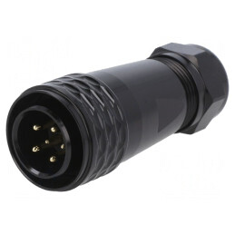 Mufă SA20 Tată PIN 6 IP67 Lipire pe Cablu 500V | Electronic-mag.ro | Componente Electronice