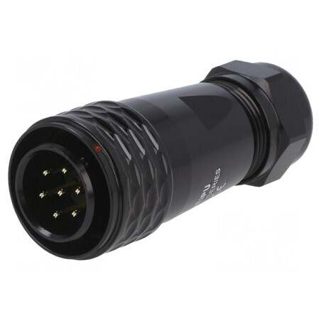 Mufă SA20 tată 7 pini IP67 10A 500V cablu 8-12mm | Electronic-mag.ro | Componente Electronice