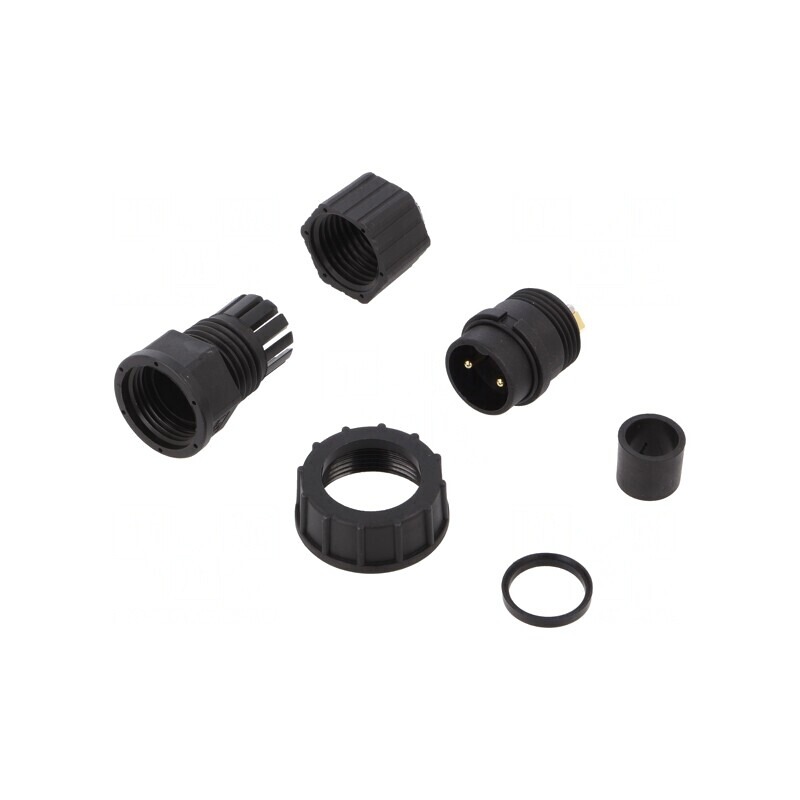 Mufă Circulară 2-PIN Aurită 20A DC-02BFMB-SL7001 | Electronic-mag.ro | Componente Electronice