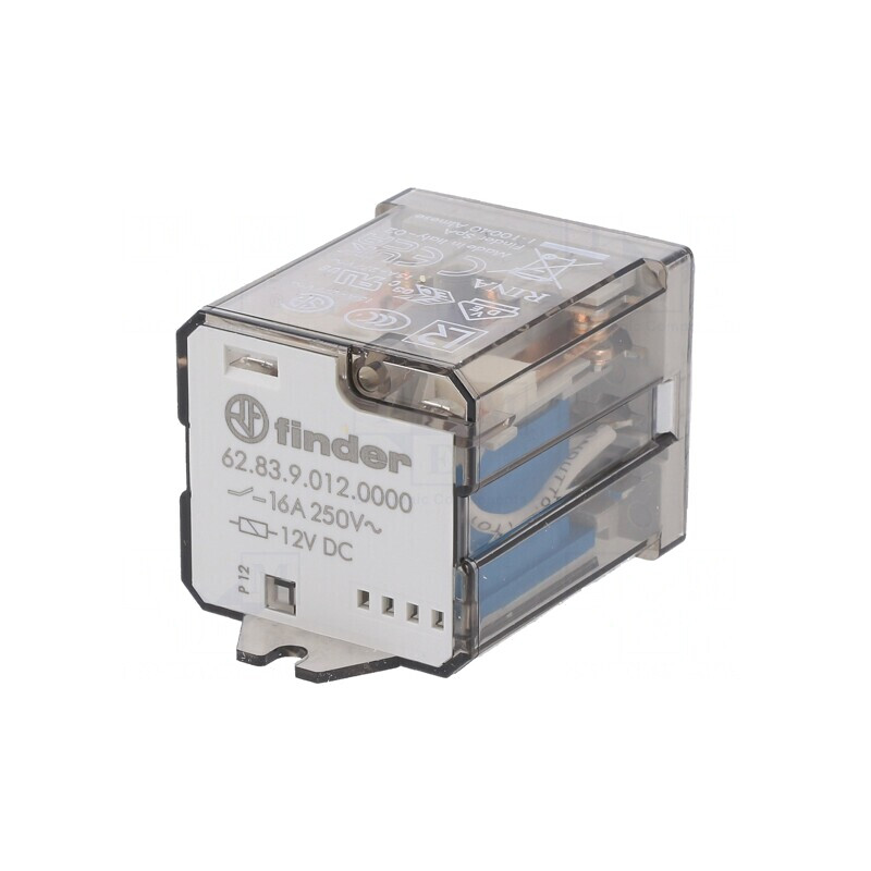 Releu Electromagnetic 3PDT 12VDC 30A Panou | Electronic-mag.ro | Componente Electronice