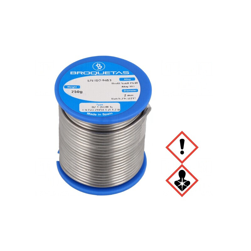 Sârmă de lipit cu plumb 2mm 0,25kg 183-190°C | Electronic-mag.ro | Componente Electronice