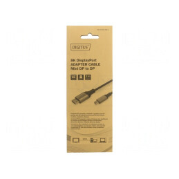Cablu DisplayPort 1.2 HDCP 2.2 2m Negru Aluminiu | Electronic-mag.ro | Componente Electronice
