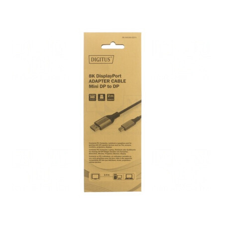 Cablu DisplayPort 1.2 HDCP 2.2 2m Negru Aluminiu | Electronic-mag.ro | Componente Electronice