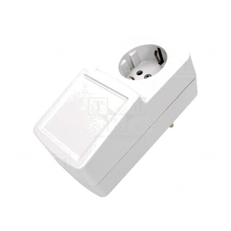 Carcasă Alimentator ABS Gri 64x129x57 mm | Electronic-mag.ro | Componente Electronice