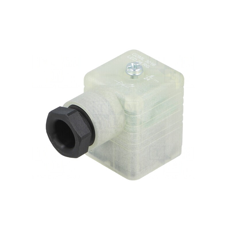 Conector Mamă cu Valvă 18mm 4 PIN 90° LED | Electronic-mag.ro | Componente Electronice