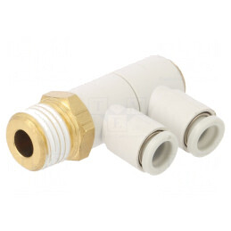Racord Push-in 90° 1-10bar 5-60°C KQ2VD08-04AS | Electronic-mag.ro | Componente Electronice