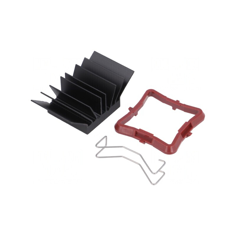 Radiator extrudat cu aripioare BGA negru 23mm x 23mm | Electronic-mag.ro | Componente Electronice Radiator extrudat cu aripioare BGA negru 23mm x 23mm | Electronic-mag.ro | Componente Electronice