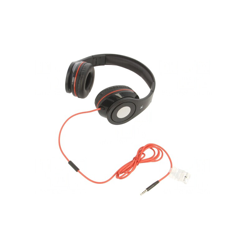 Căști Over-Ear cu Microfon Jack 3.5mm Negru 1.5m | Electronic-mag.ro | Componente Electronice