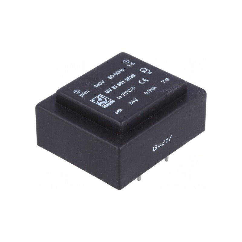 Transformator Încapsulat 0,5VA 440VAC 24V 20mA PCB | Electronic-mag.ro | Componente Electronice