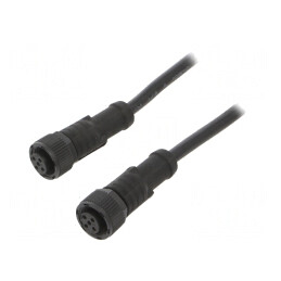 Cablu senzori/automatizări M12-M12 1m | Electronic-mag.ro | Componente Electronice