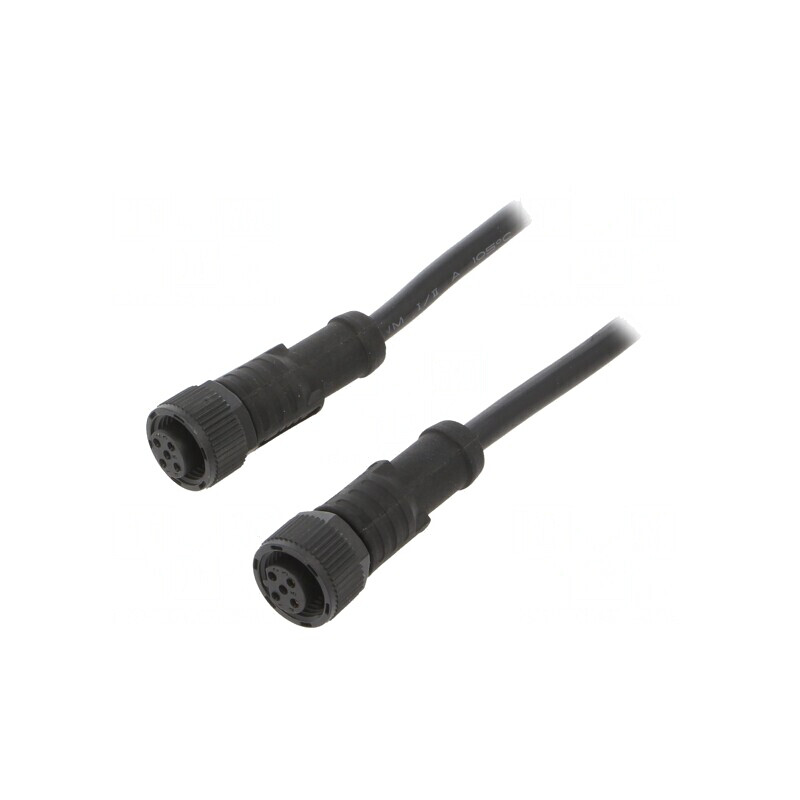 Cablu senzori/automatizări M12-M12 1m | Electronic-mag.ro | Componente Electronice