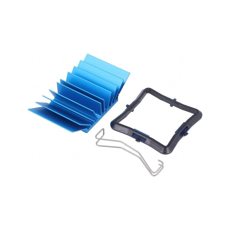 Radiator extrudat cu aripioare BGA albastru 31x31mm | Electronic-mag.ro | Componente Electronice