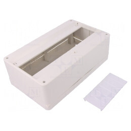 Carcasă pentru Aparatură Modulară IP30 12 Module Albă | Electronic-mag.ro | Componente Electronice