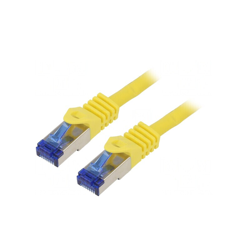 Patch cord S/FTP Cat6a Galben 10m LSZH | Electronic-mag.ro | Componente Electronice Patch cord S/FTP Cat6a Galben 10m LSZH | Electronic-mag.ro | Componente Electronice