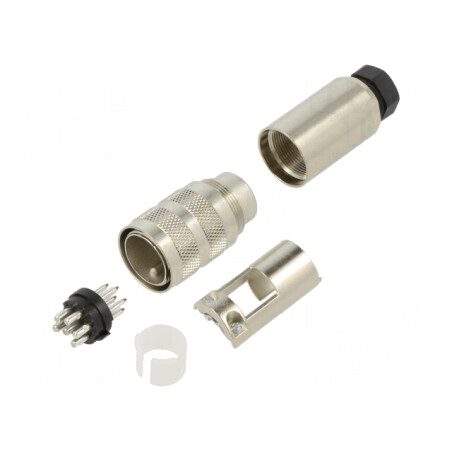 Conector M16 Mufă Dreaptă pe Cablu IP67 | Electronic-mag.ro | Componente Electronice