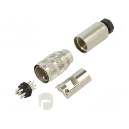 Conector M16 Mufă Dreaptă pe Cablu IP67 | Electronic-mag.ro | Componente Electronice