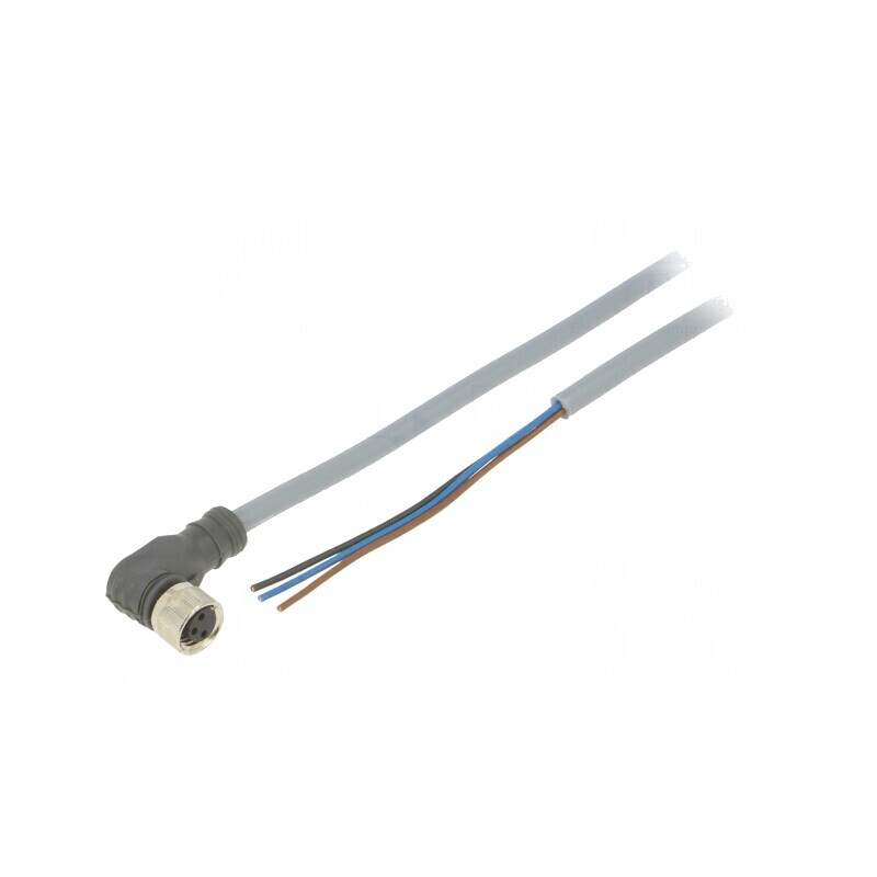 Cablu de Conectare 3 PIN M8 2m PVC 60VAC 4A | Electronic-mag.ro | Componente Electronice