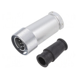 Conector Circular RM15 Mufă Drept PIN 10 Argintat 5A | Electronic-mag.ro | Componente Electronice
