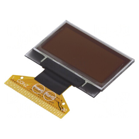 Afișaj OLED Grafic 1 128x64 Galben 26,7x19,26mm | Electronic-mag.ro | Componente Electronice