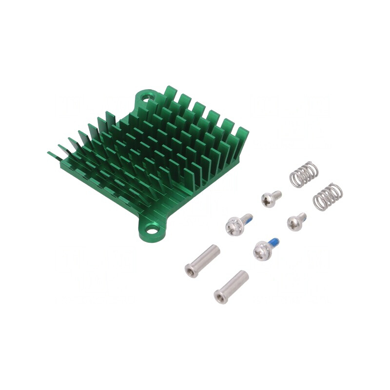Radiator extrudat cu aripioare verde 40x38mm 5°C/W | Electronic-mag.ro | Componente Electronice Radiator extrudat cu aripioare verde 40x38mm 5°C/W | Electronic-mag.ro | Componente Electronice