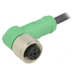Cablu Conectare M12 4PIN Unghi 3m 250VAC 4A PUR | Electronic-mag.ro | Componente Electronice