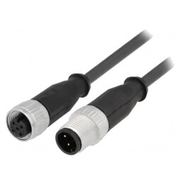 Cablu senzori/automatizări M12-M12 1.5m