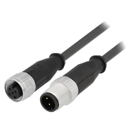 Cablu senzori/automatizări M12-M12 1.5m | Electronic-mag.ro | Componente Electronice