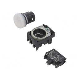 Lumină de control LED Ø22mm IP67 24VAC 25-70°C | Electronic-mag.ro | Componente Electronice