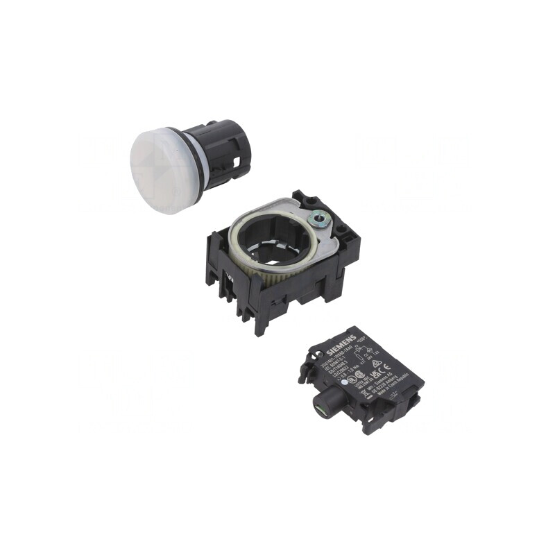 Lumină de control LED Ø22mm IP67 24VAC 25-70°C | Electronic-mag.ro | Componente Electronice