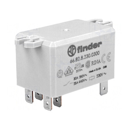 Releu electromagnetic DPST-NO 230VAC Serie 66.82 | Electronic-mag.ro | Componente Electronice
