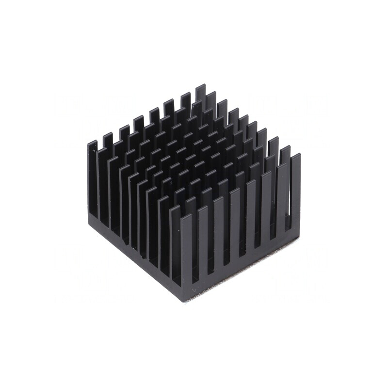 Radiator extrudat cu aripioare BGA negru 35mmx35mm | Electronic-mag.ro | Componente Electronice