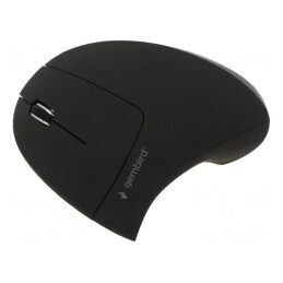 Mouse optic wireless ergonomic 6 butoane negru 10m | Electronic-mag.ro | Componente Electronice