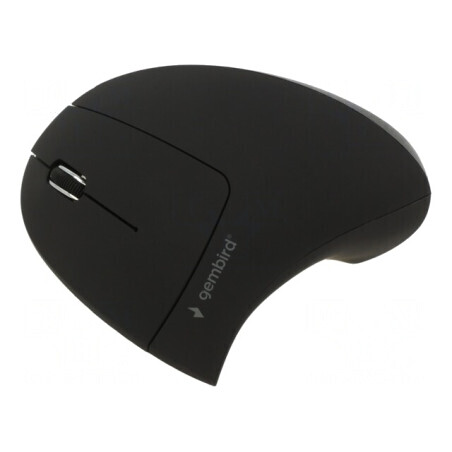 Mouse optic wireless ergonomic 6 butoane negru 10m | Electronic-mag.ro | Componente Electronice