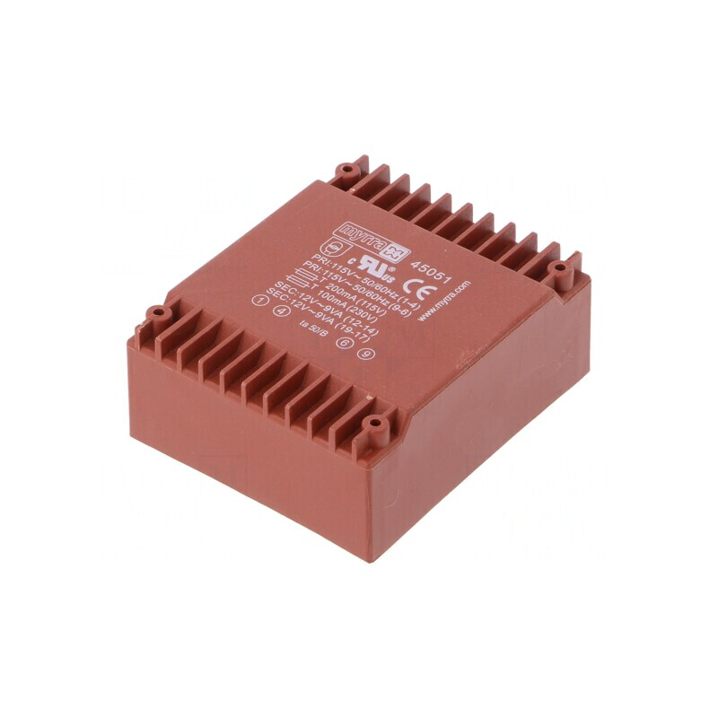 Transformator Încapsulat 18VA 115/230VAC 12V 750mA | Electronic-mag.ro | Componente Electronice