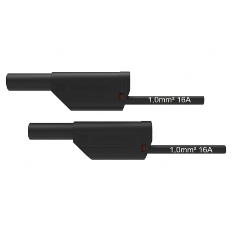 Cablu de măsurare 16A mufă banană 4 mm | Electronic-mag.ro | Componente Electronice