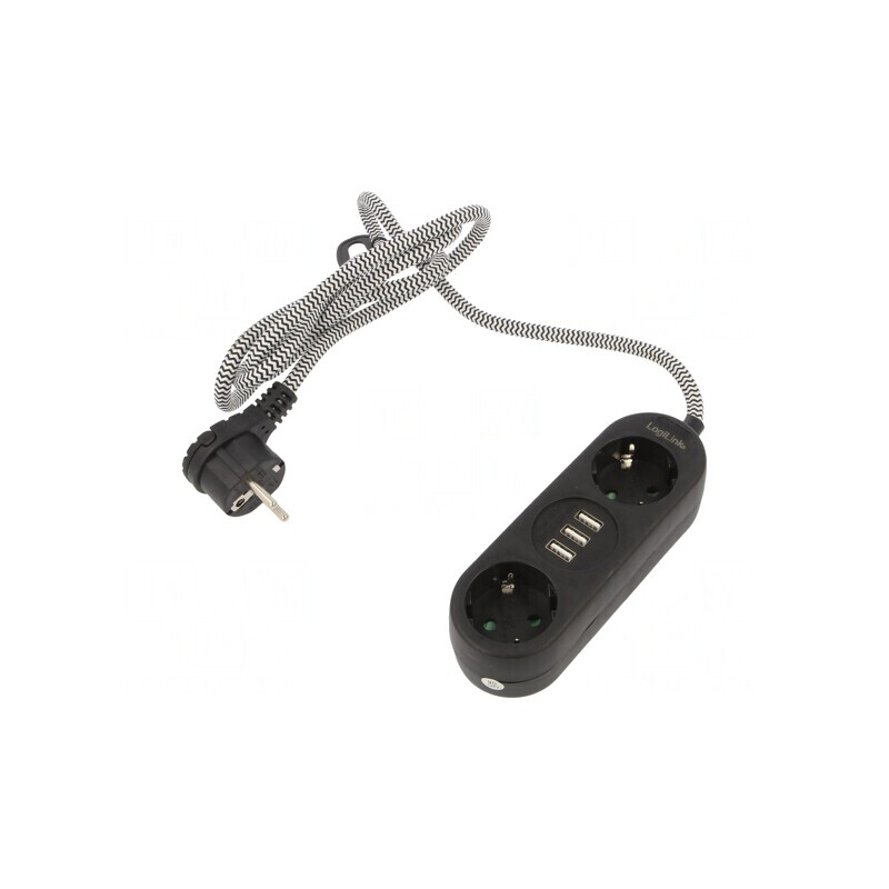 Prelungitor 5 Prize 250V 16A Negru LPS262U | Electronic-mag.ro | Componente Electronice