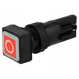 Comutator apăsare 16mm roșu | Electronic-mag.ro | Componente Electronice