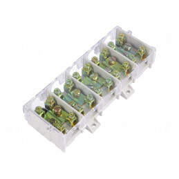 Regletă de conexiuni terminal cu șurub 25mm2 101A 5 piste | Electronic-mag.ro | Componente Electronice