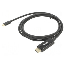 Adaptor USB 3.1 HDMI USB C Aurit 1.8m Negru PVC