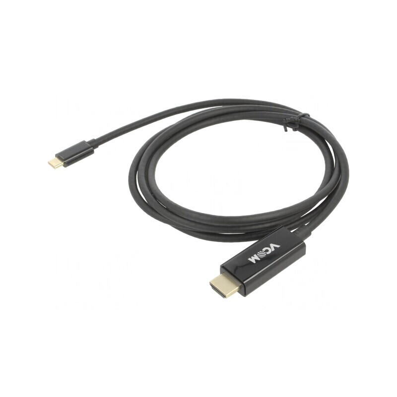 Adaptor USB 3.1 HDMI USB C Aurit 1.8m Negru PVC | Electronic-mag.ro | Componente Electronice Adaptor USB 3.1 HDMI USB C Aurit 1.8m Negru PVC | Electronic-mag.ro | Componente Electronice