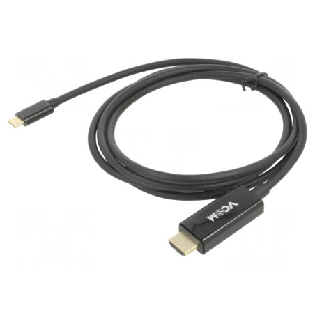 Adaptor USB 3.1 HDMI USB C Aurit 1.8m Negru PVC | Electronic-mag.ro | Componente Electronice