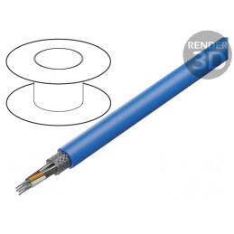 Cablu ETHERLINE® HEAT S/FTP 4x2x24AWG PUR 8,1mm | Electronic-mag.ro | Componente Electronice