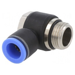 Racord Push-In Unghi Alamă Nichelată PBT 0,95-15bar | Electronic-mag.ro | Componente Electronice