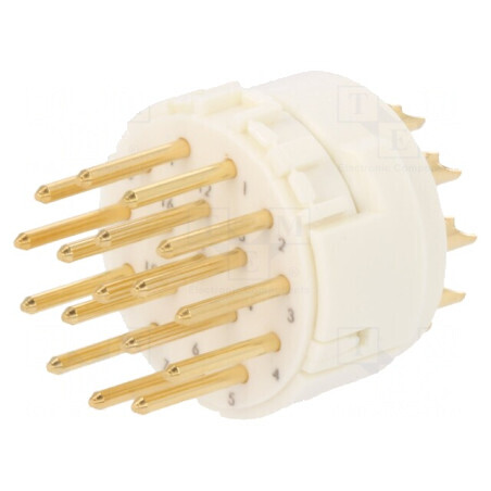 Conector M23 17 PIN 160V 8A Tată Lipire | Electronic-mag.ro | Componente Electronice