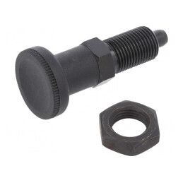 Bolţ de fixare | Filet: M16 | Acoperire: finisaj negru | 8mm | Pas: 1,5 | GN 617-8-AK