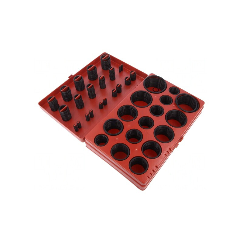 Set O-ring-uri Cauciuc Negru 419 buc. | Electronic-mag.ro | Componente Electronice