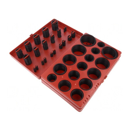 Set O-ring-uri Cauciuc Negru 419 buc. | Electronic-mag.ro | Componente Electronice