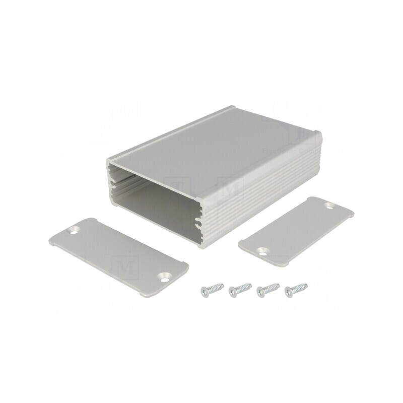 Carcasă aluminiu gri TUF 69mm x 100mm x 28mm | Electronic-mag.ro | Componente Electronice