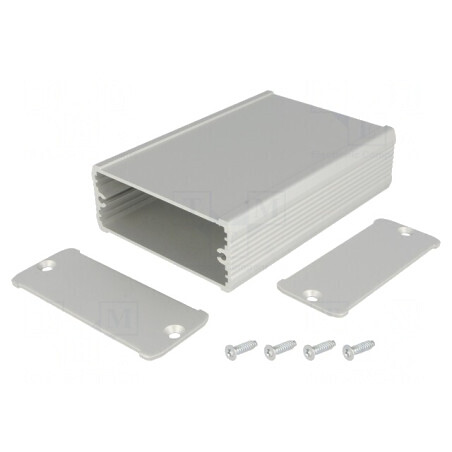 Carcasă aluminiu gri TUF 69mm x 100mm x 28mm | Electronic-mag.ro | Componente Electronice